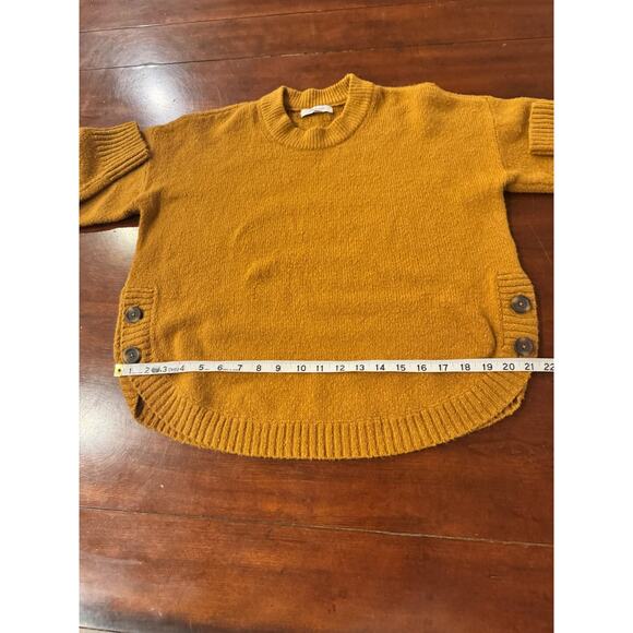Women’s Madewell Sweater Sz S Cozy Birchmont Cotton Pullover Side Button Accents - Picture 6 of 6